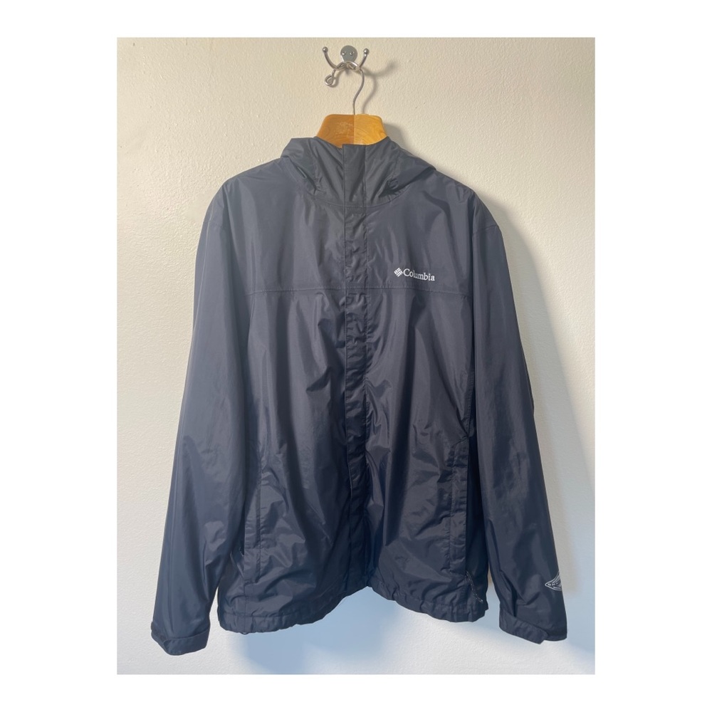 Navy Blue Colombia Omni-Tech™ waterproof hooded jacket